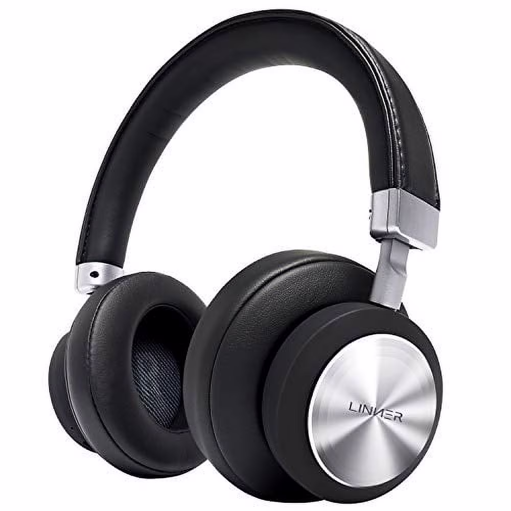 LINNER Noise Cancelling Headphones Large Ears, Wireless Noise Cancelling Headphones Bluetooth, Best Noise Cancelling Headphon