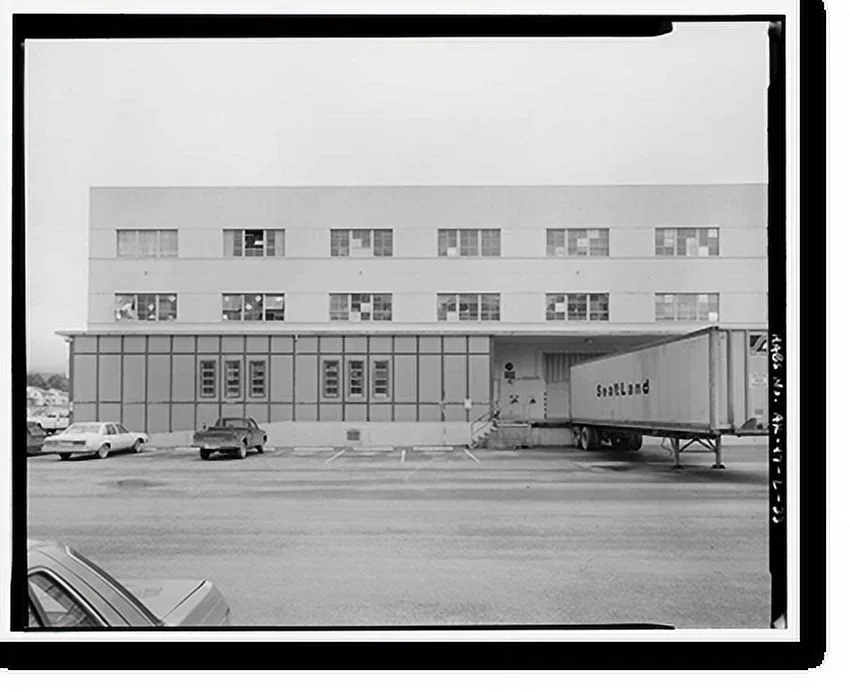 Historic Framed Print, Kodiak Naval Operating Base, General Storehouse, U.S. Coast Guard Station, Kodiak, Kodiak Island Borough, AK - 33, 17-7/8