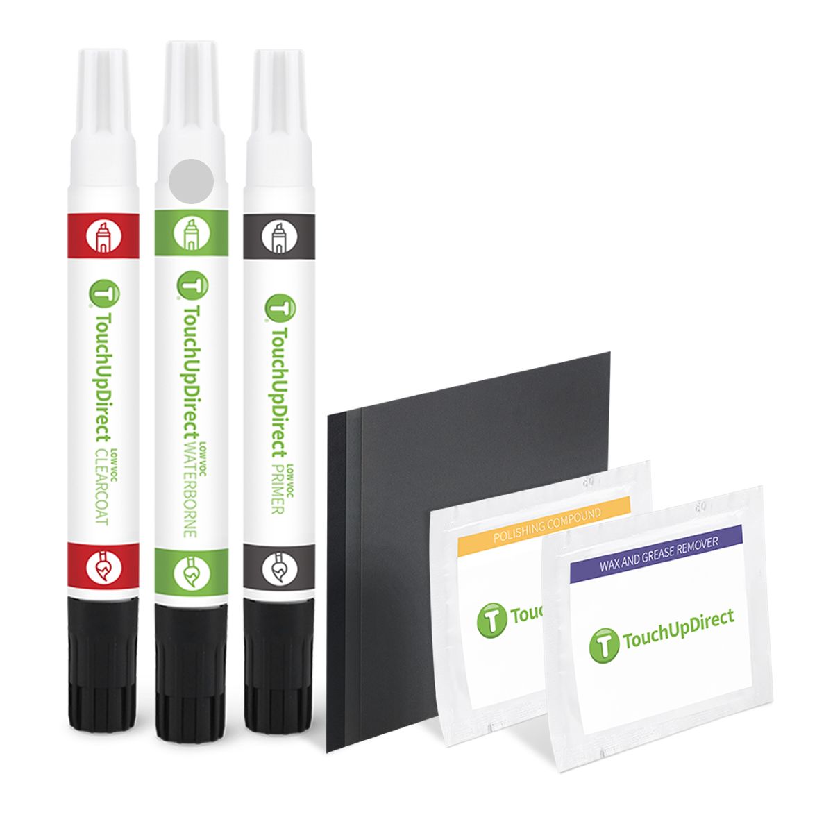 TouchUpDirect LY7W/5B Lake Silver for Audi Exact Match Touch Up Paint Combo - Platinum Package Fits select: 2000-2010 AUDI A4, 2007 AUDI Q7