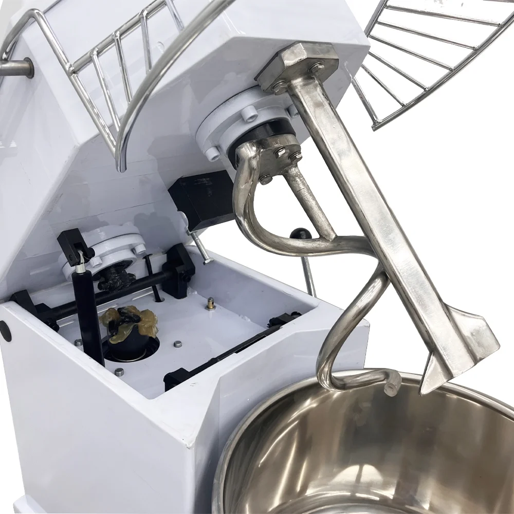 INTBUYING 20L Electric Dough Mixer Dual Rotating Dough Kneading Machine with Detachable Stainless Steel Bucket