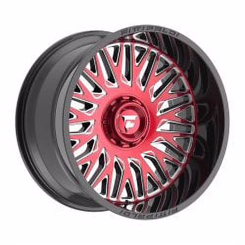 22x12 Fittipaldi Offroad FA07MBRM Gloss Black Mach Red Tint Wheel 8x180 (-44mm)