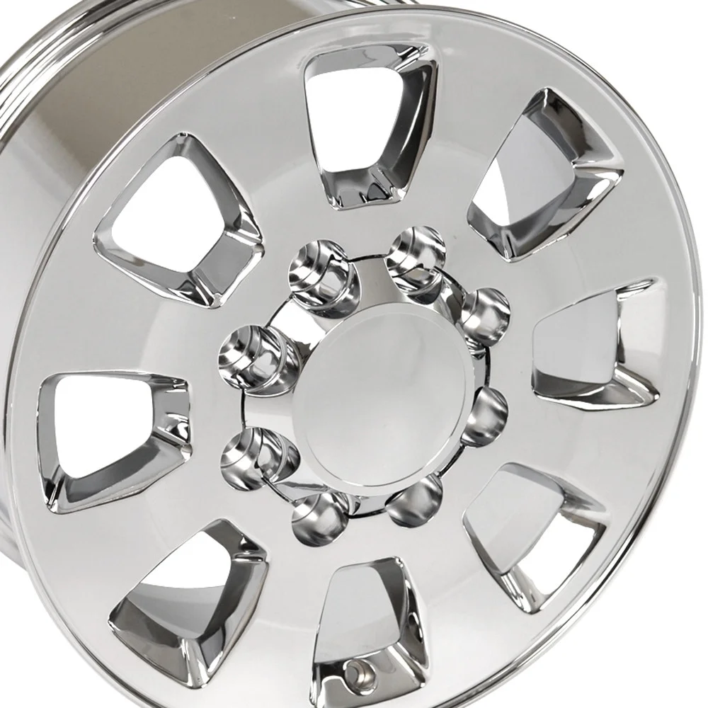 18 inch Rim fits 2011-2018 GMC Sierra 2500/3500 8x180 Chrome 18x8 Wheel Direct Fit