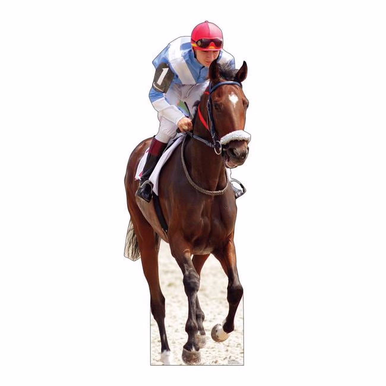 Advanced Graphics 5169 85 x 31 in. Horse & Jockey Life-Size Cardboard Cutout