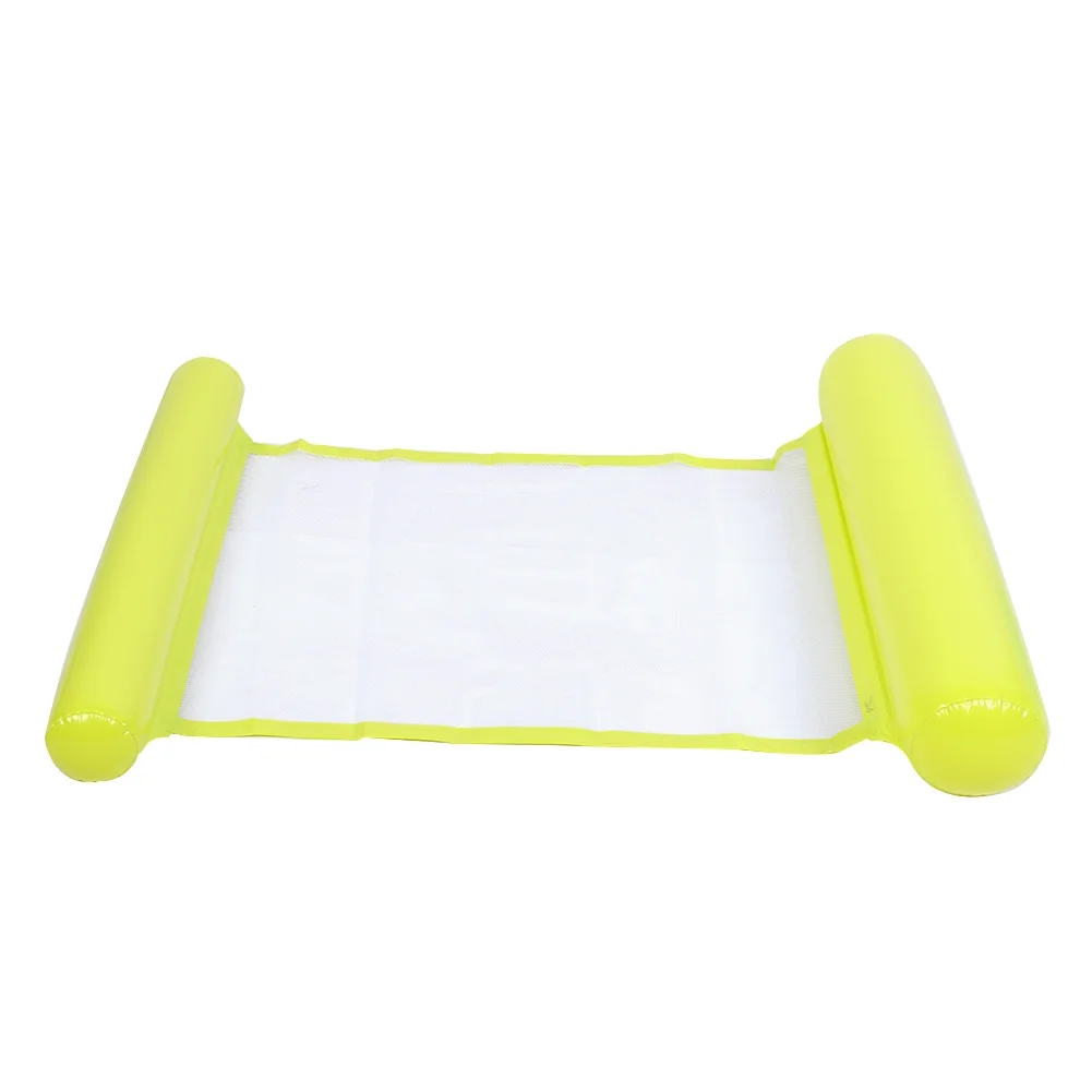 ZPSHYD Hamaca de Agua, Hamaca Flotante para Piscina, Cama de Agua Inflable Flotante portátil, Hamaca Plegable, Silla Flotante para Piscina(Amarillo)