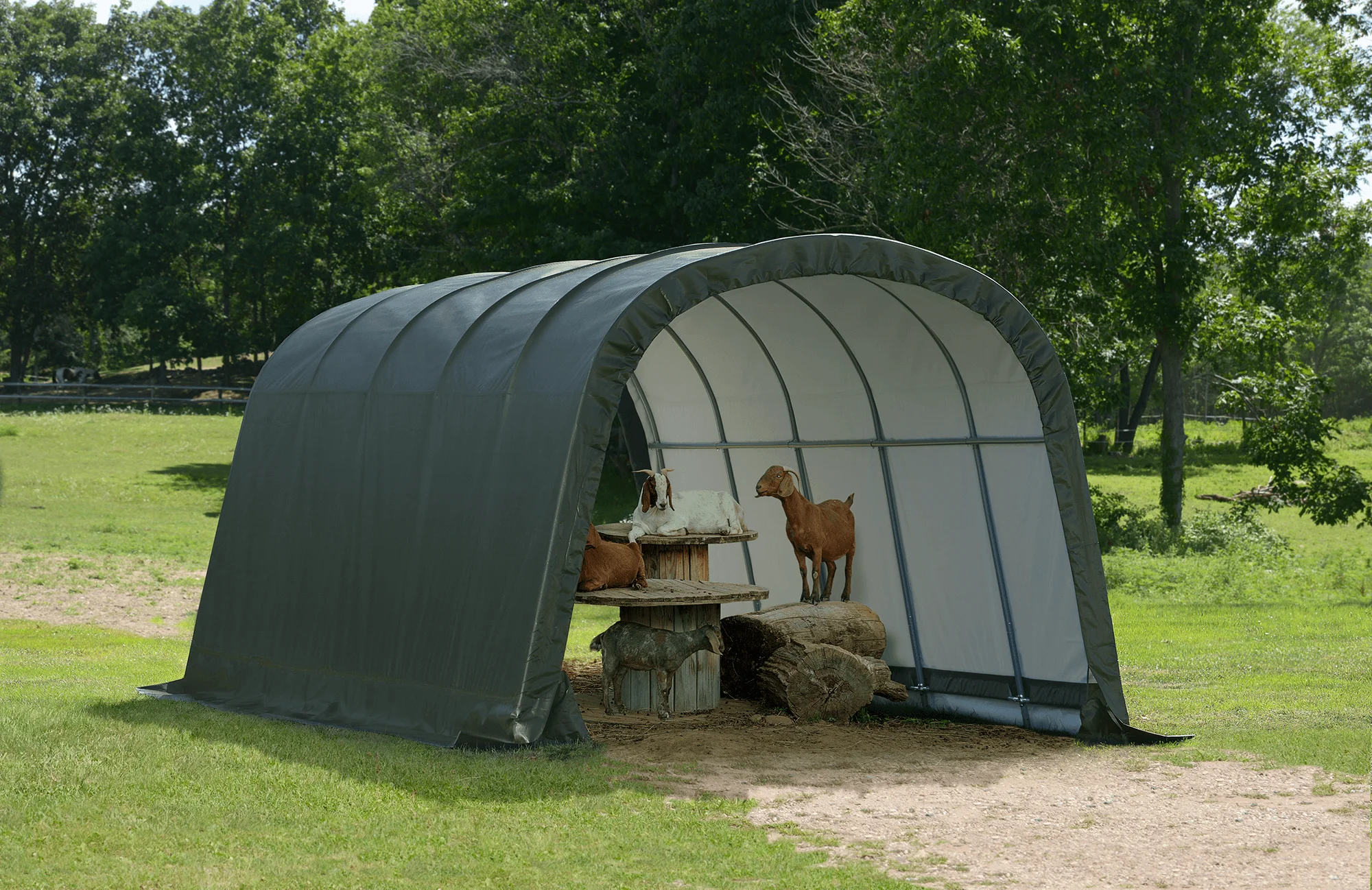 Run-In Shed-in-a-Box 12 x 20 x 8 ft.