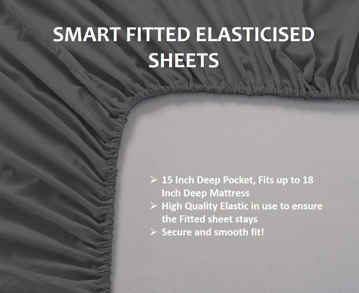 400-Thread Count Bed Sheets Italian Finish 100% Egyptian Cotton 4-PCs - Sheet Set, Fits Mattress Upto 21