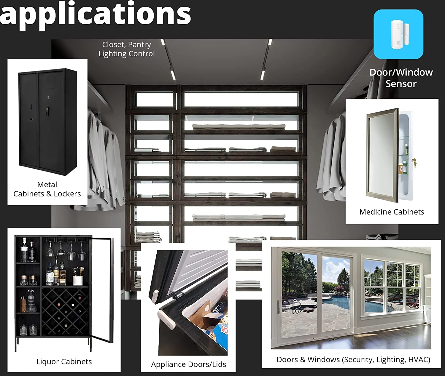 YoLink SpeakerHub & Two Door Sensors Smart Home Starter Kit – Audio Hub Plays Tones/Sounds, Spoken Messages, LoRa-Powered ¼ Mile Range, Compatible with Alexa, Google, IFTTT, WiFi Required