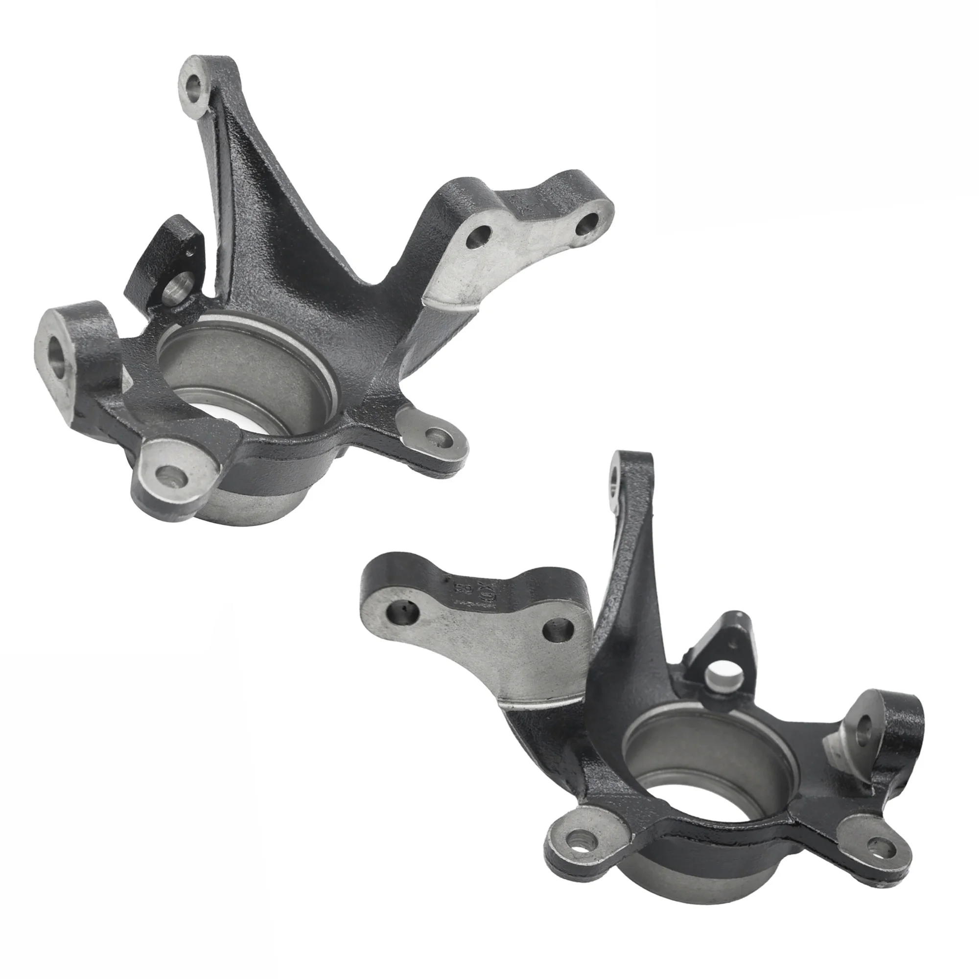 2PCs of Front LH Left Driver & RH Right Passenger Side Steering Knuckle 4WD ABS Compatible with 2001-2006 Hyundai Elantra Replace Compatible with 697-963 517152D010 697-962 51716-2D110