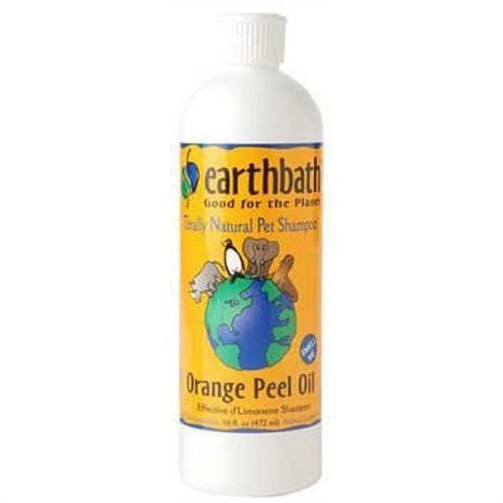 natural pet shampoo orange peel oil, 16-oz bottle