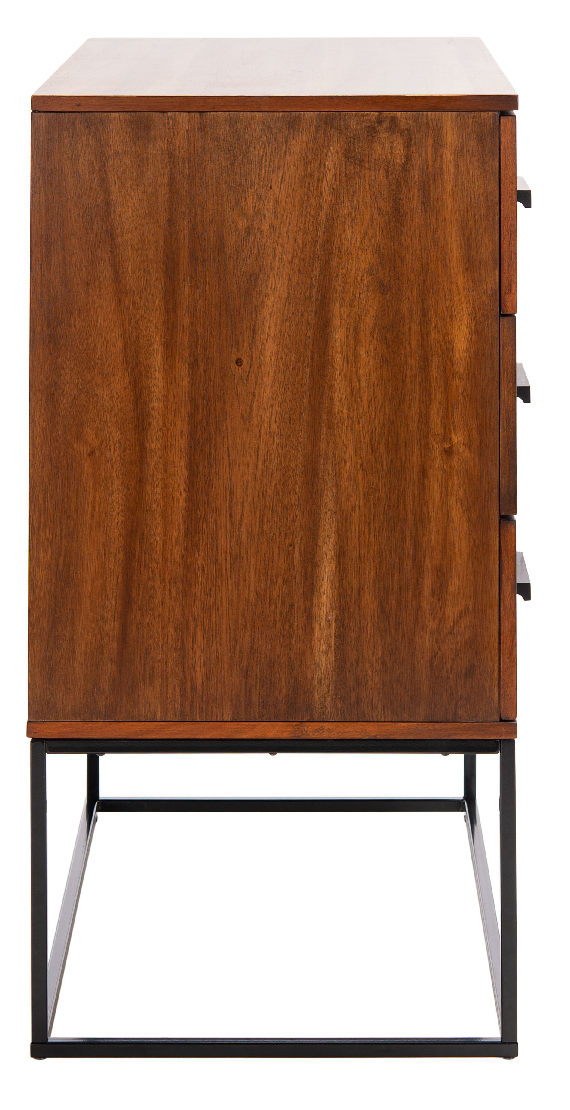 SAFAVIEH Marquise Contemporary Style 3 Drawer Chest, Brown (34.5 in. W x 18 in. D x 36 in. H)