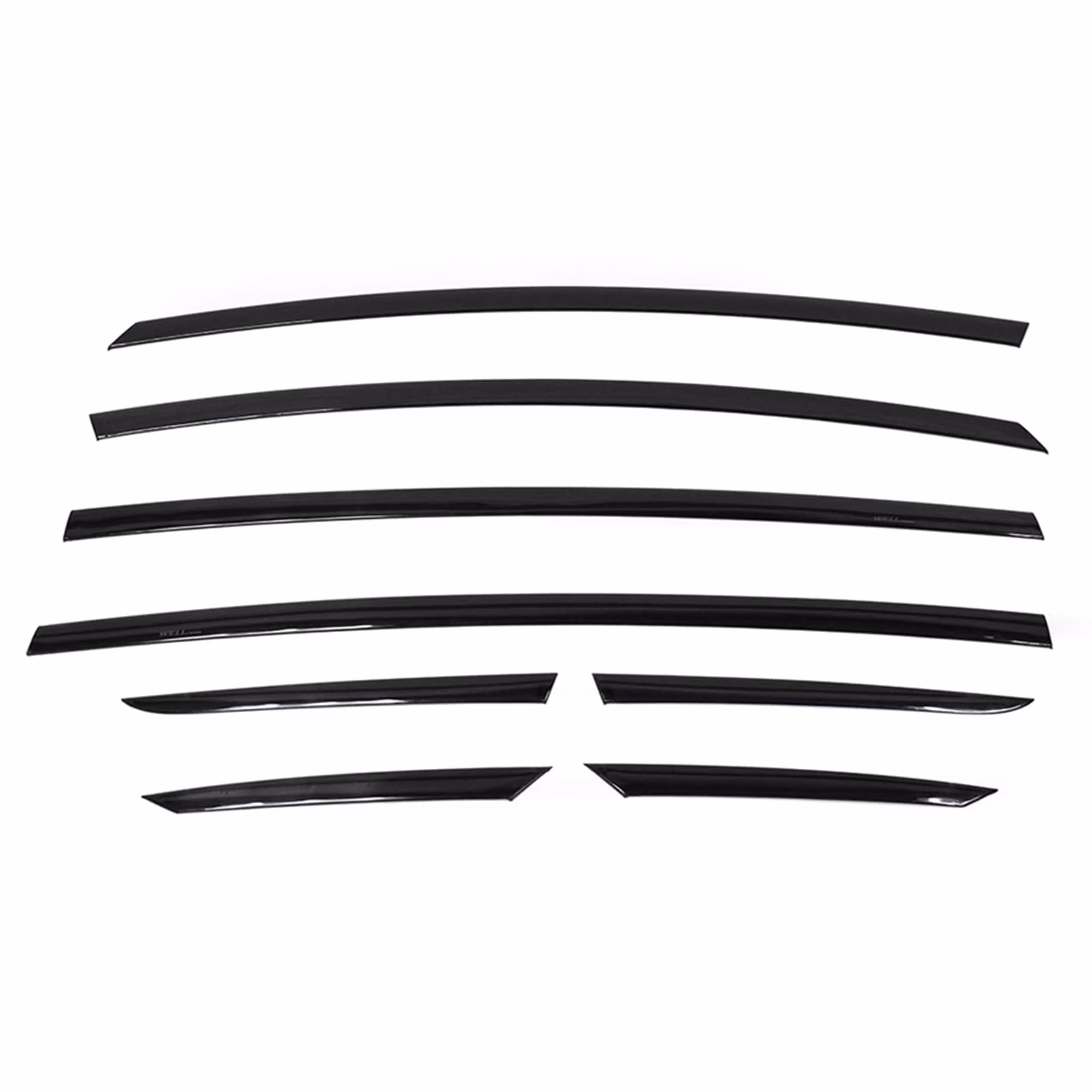 Wellvisors Side Window Visors Wind Deflectors Rain Guard Premiums Series for 2016 2017 2018 2019 2020 2021 2022 2023 2024 Tesla Model X 3-847TE006