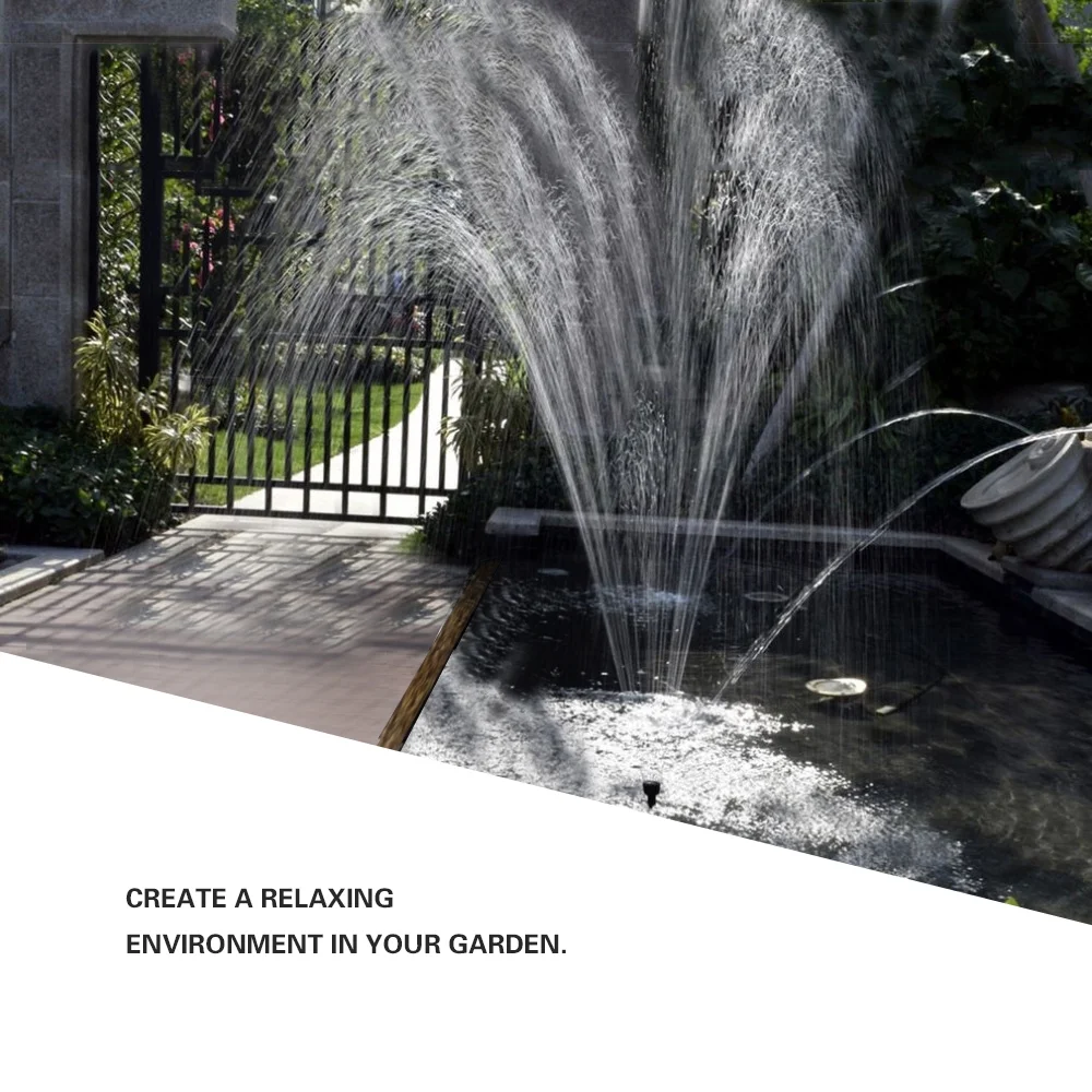 Solar Water Pump Birdbath Square Small Pond Garden Decoration Water-height 70cm DC30S-0710F