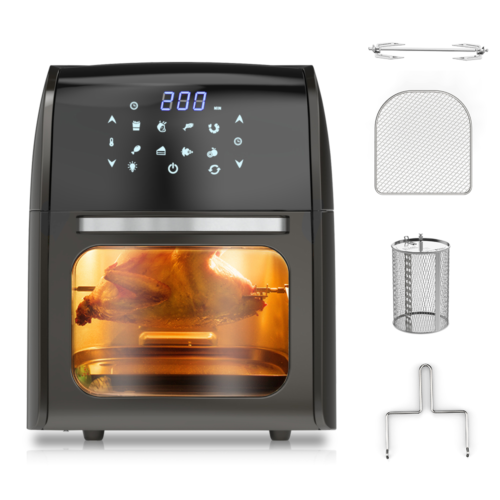 Air Fryer Max XL Digital Hot Oven Cooker, One Touch Screen with 8 Cooking Functions, Preset and Shake Reminder, 5.8 QT, Black