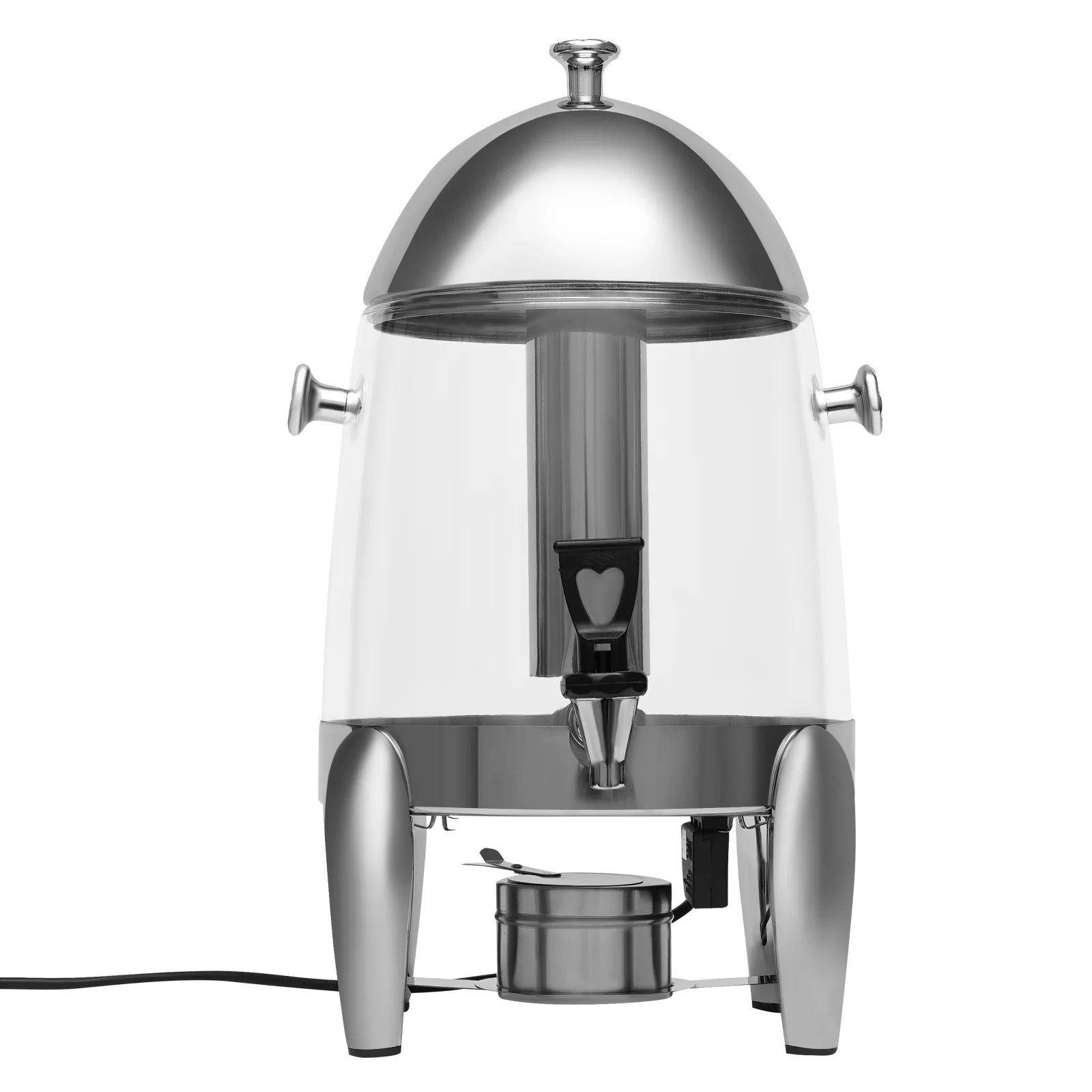 Miumaeov Hot Beverage Dispenser, 3.2-GALLONS 12L Stainless Steel Coffee Chafer Urn Electric for Coffee and Juice (Stainless Steel and PC)
