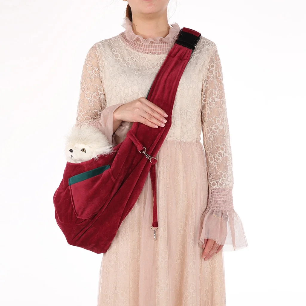 〖Hellobye〗Adjustable Small Pet Dog Cat Carrier Shoulder Sling Bag Tote Outside Travel Bag