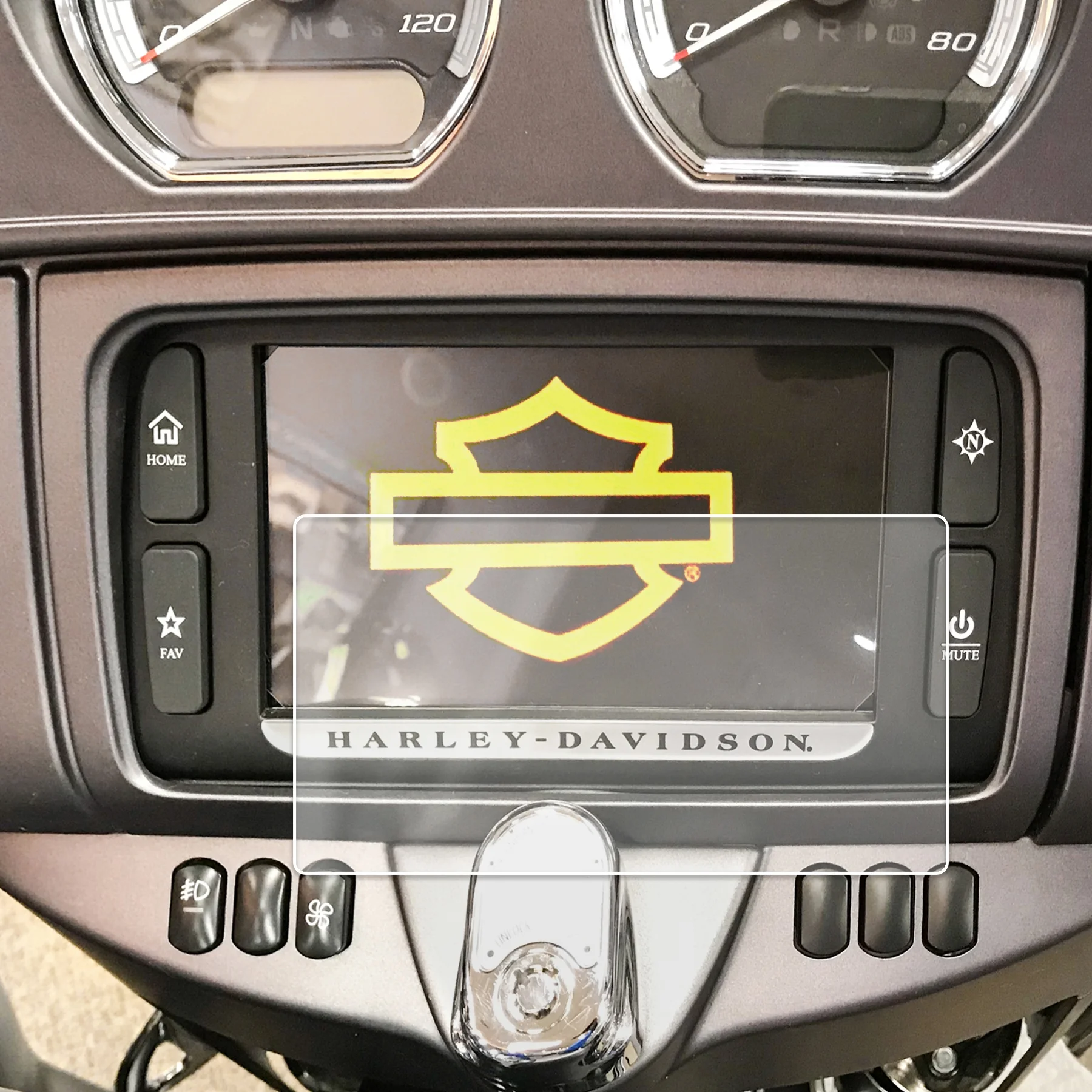 Red Hound Auto 2014-2018 Compatible with Harley Davidson Electra Glide Ultra Classic Boom Box Motorcycle Screen Saver 1pc Invisible High Clarity Touch Display Protector Minimizes Prints 6.5 Inch