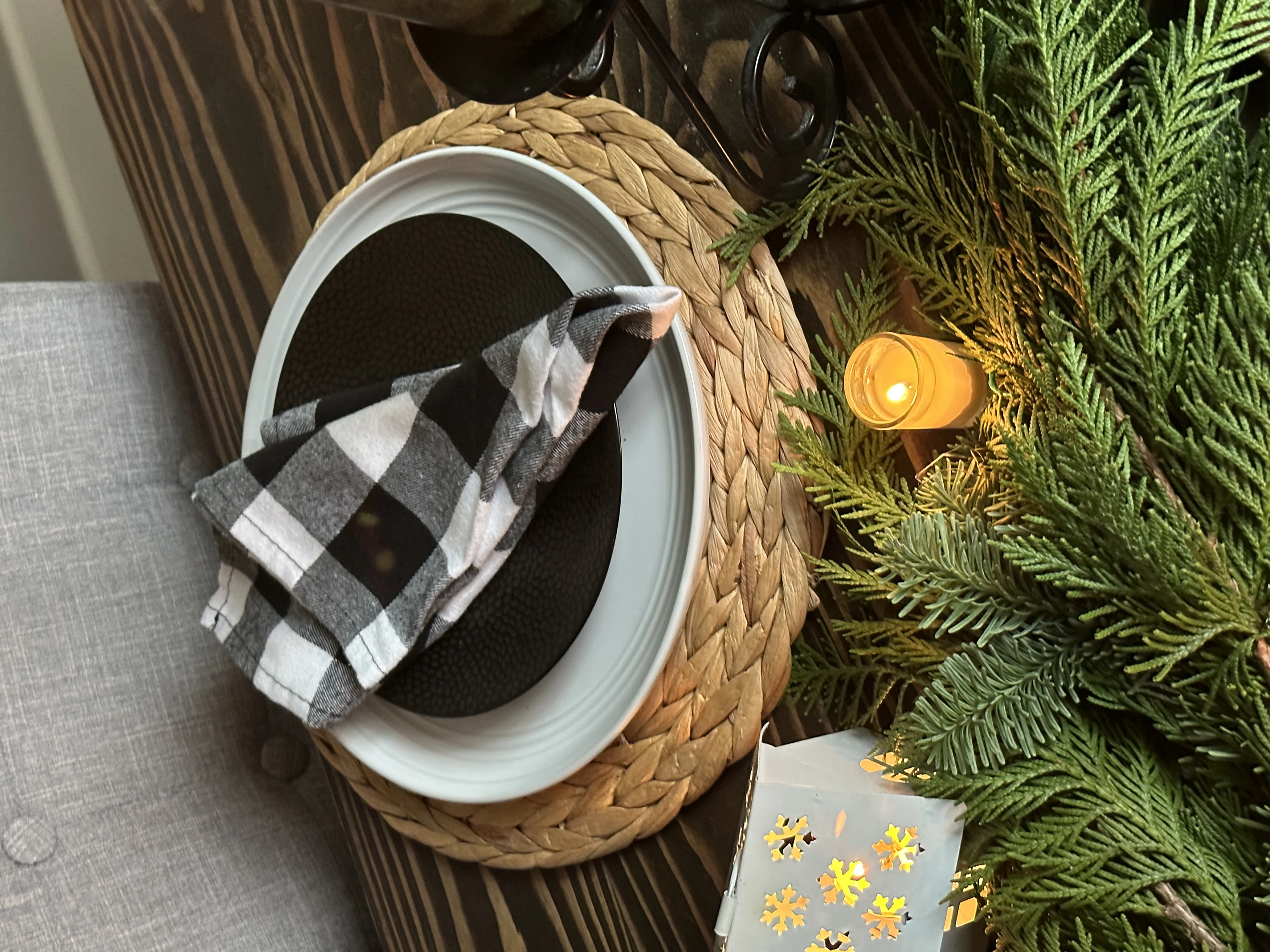 Manzanita Seagrass Charger Plates 13 inch Round- Set of 6