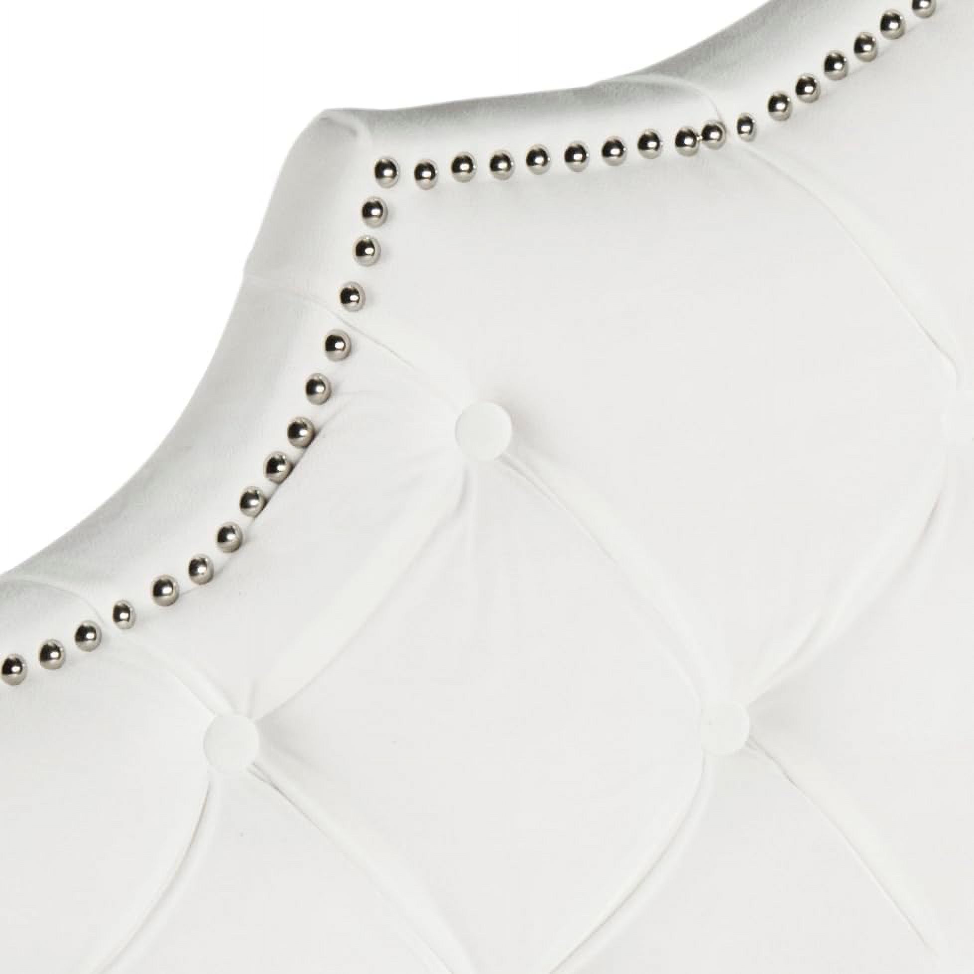 YGDU Mercer Collection Arebelle White Velvet Headboard (Queen)