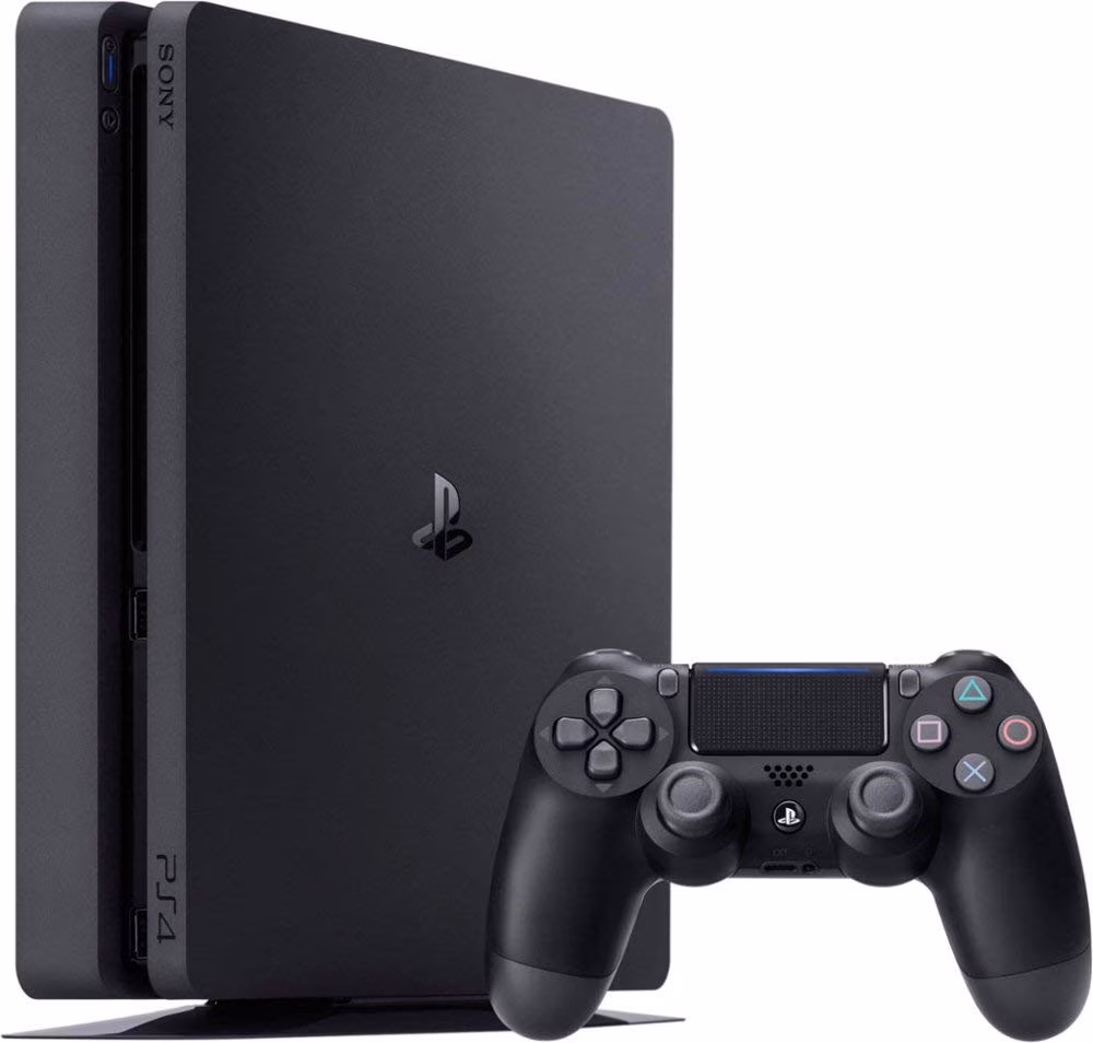 Playstation 4 Slim 2TB SSHD Console with Dualshock 4 Wireless Controller Bundle Enhanced with Fast Solid State Hybrid Drive