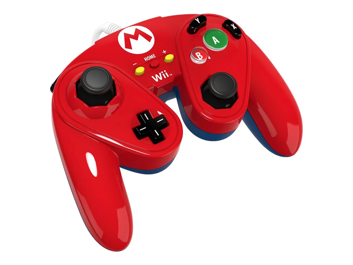 PDP FIGHT PAD MARIO - Gamepad - wired - for Nintendo Wii, Nintendo Wii U