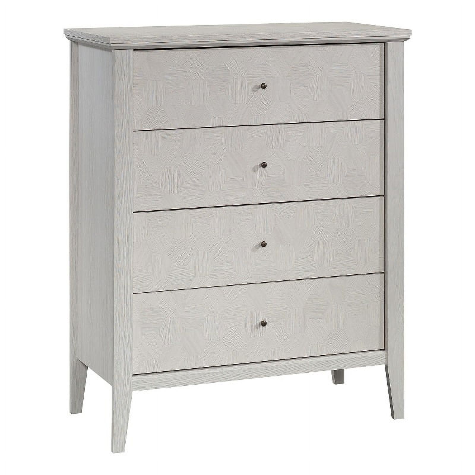 Pemberly Row Modern Engineered Wood 4-Drawer Chest in Glacier Oak