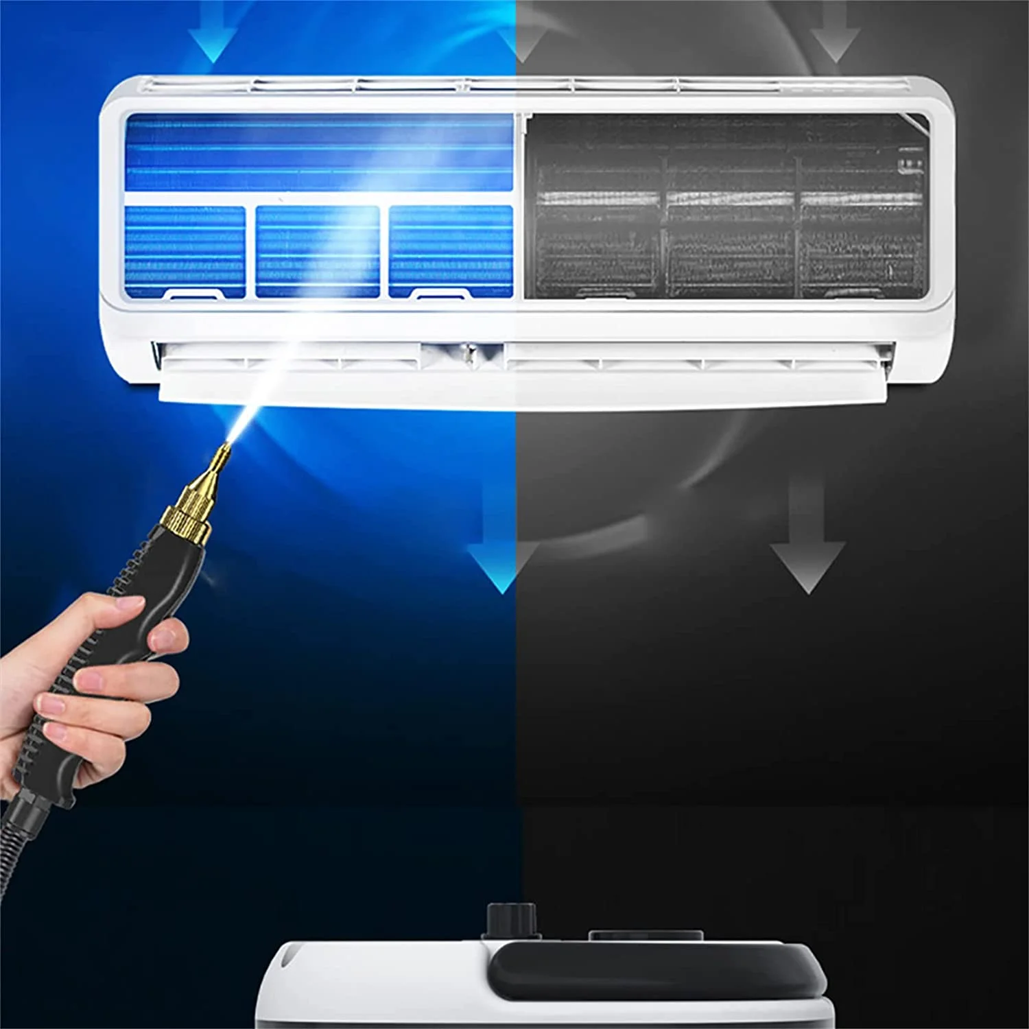 Handheld Steam Cleaner 2500W High Pressure Automatic Mobile Cleaning Machine