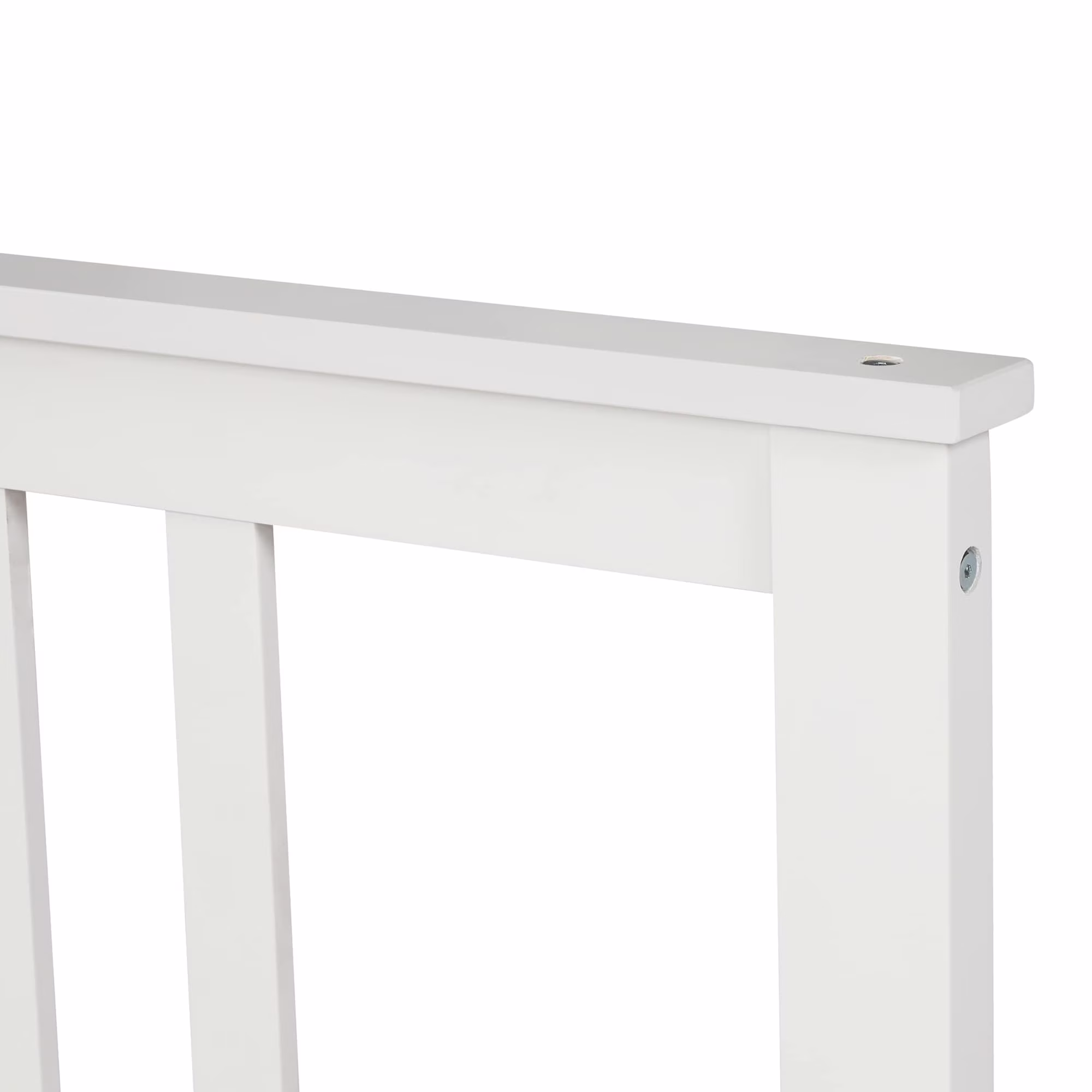 Full Wooden Platform Bed with Strong Wood Slats Support, Paneled Headboard&Footboard, No Box Spring Needed/Easy Assembly, White