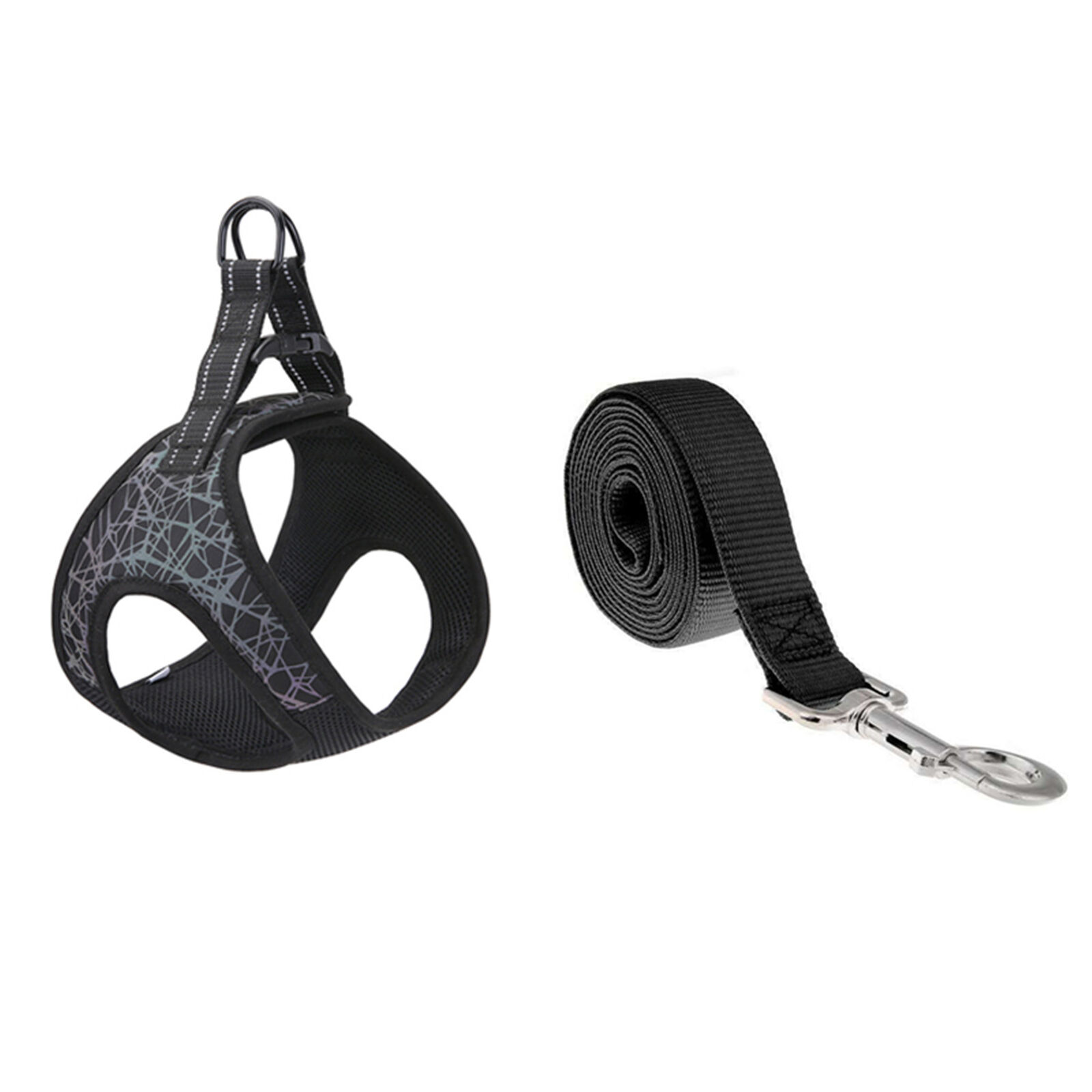 Tactical Dog Pet Harness Adjustable Control Vest Dogs Reflective Leash Set S M L