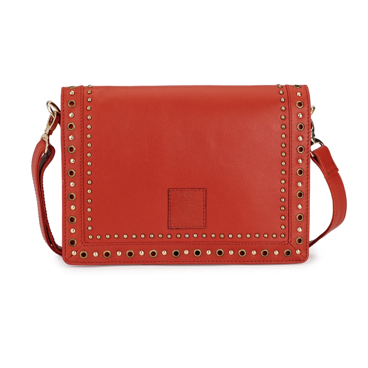 Abelardo Red Leather Sling Bag with Urban Detachable Strap