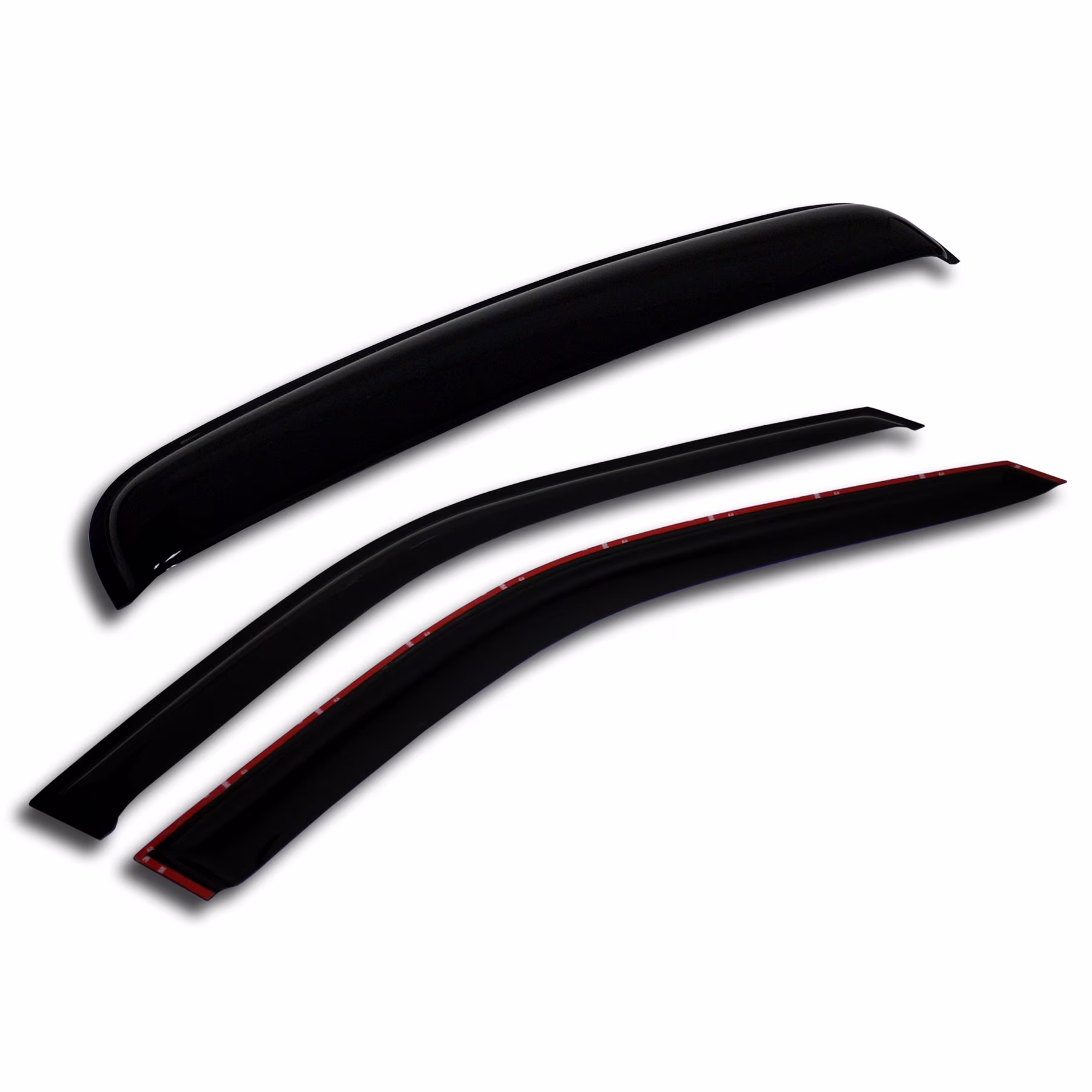TuningPros WSV2-106-4 Outside Mount Window Visor Deflector and Sunroof 3 Pcs Set For 1996-2007 Dodge Grand Caravan