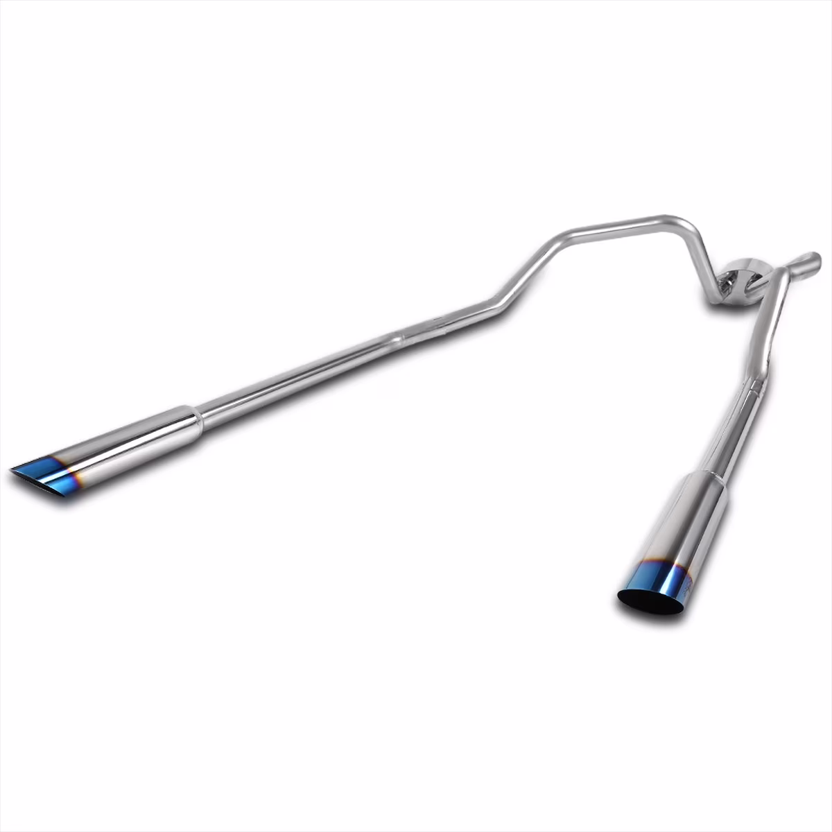 Spec-D Tuning Ext Cab Exhaust Catback System Burnt Tip Compatible with Ford F150 V6 4.6L 2004-2008
