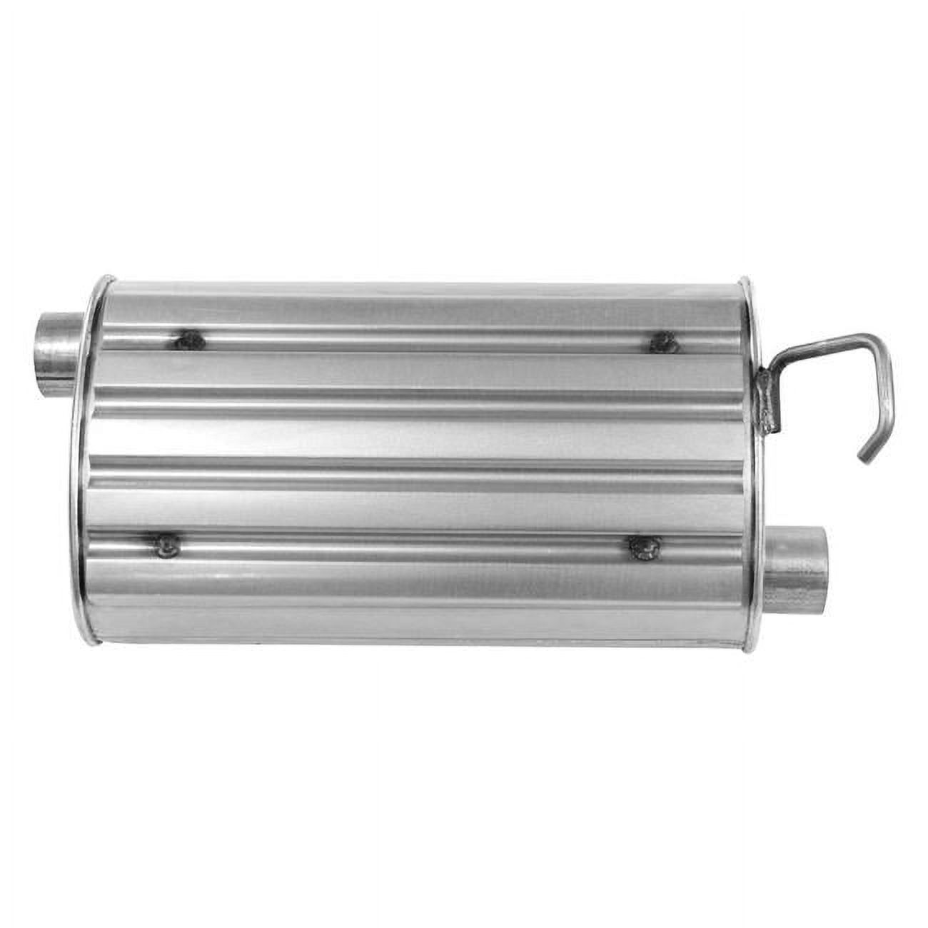 18971SoundFX Steel Oval Direct-Fit Aluminized Exhaust Muffler for 1998-2004 Ford Mustang