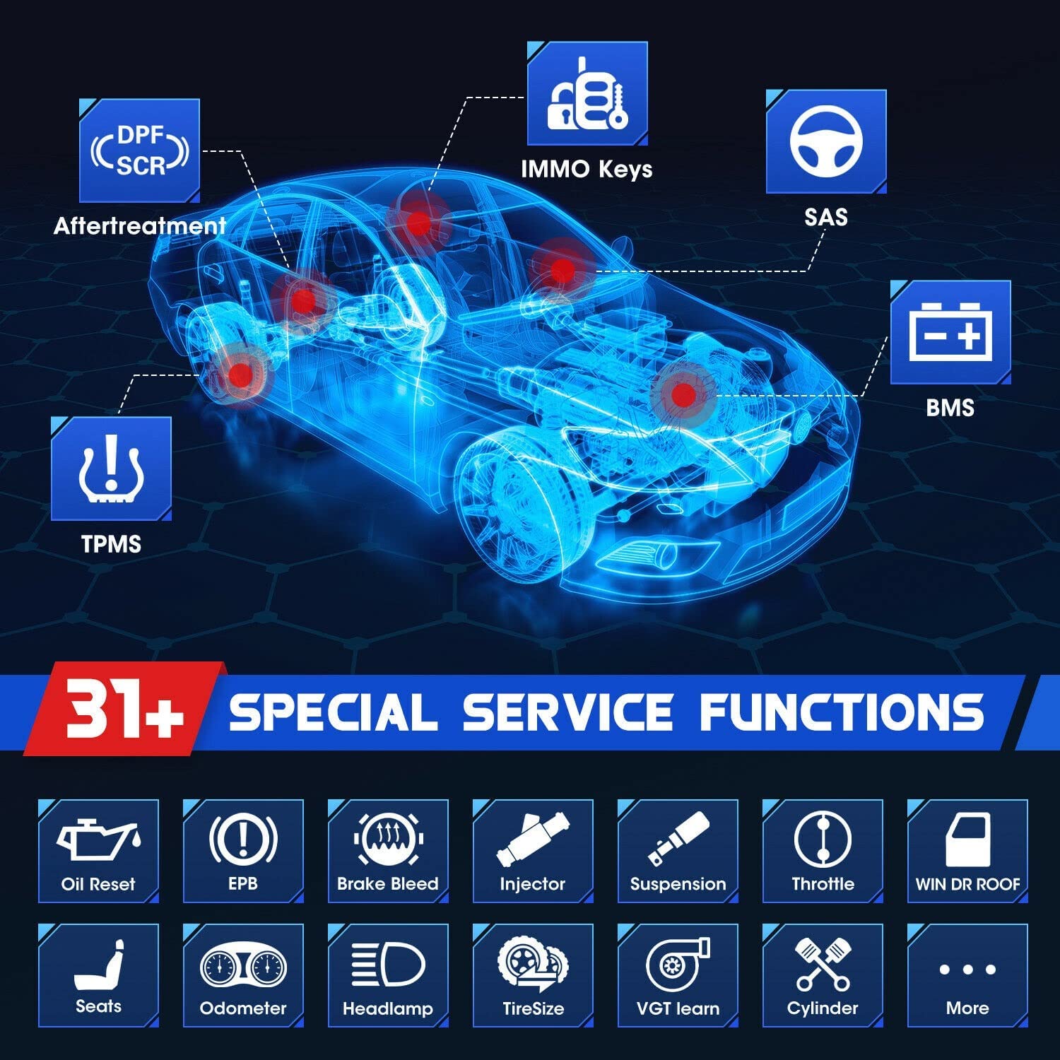 Autel Scanner MaxiSys MS908S Pro II Auto Diagnostic Scan Tool with J2534 ECU Programming, Update Version of MK908P/MK908