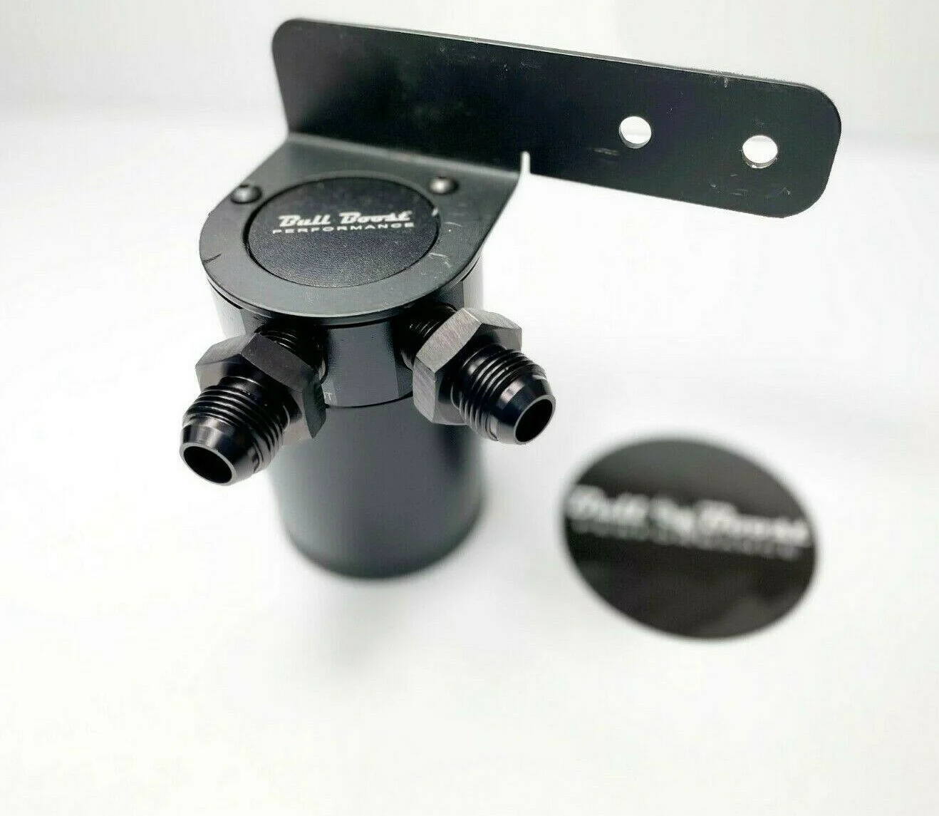 Billet Aluminum 8AN Oil Catch Can Reservoir Tank -8AN Performance W/Bracket