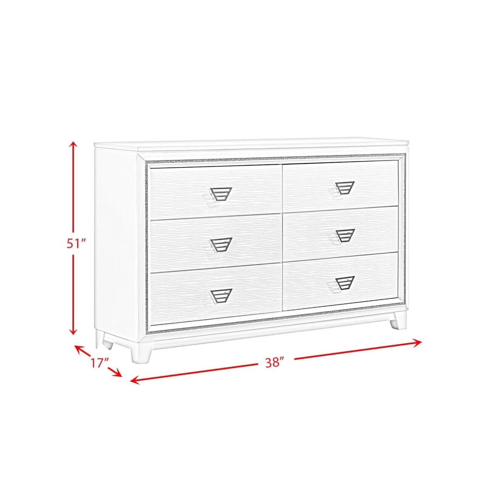 Picket House Furnishings Taunder Dresser in White
