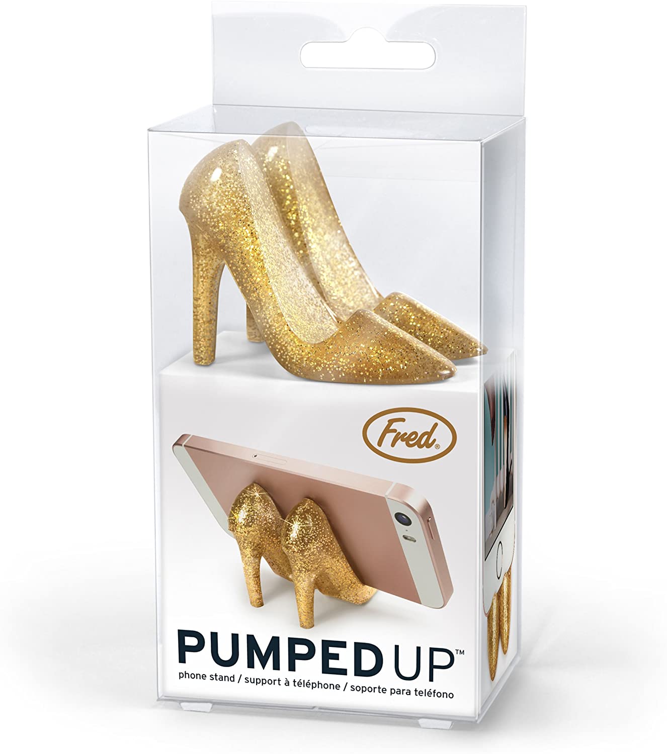 Fred Pumped UP High Heel Cellphone Stand, 5186706, Gold