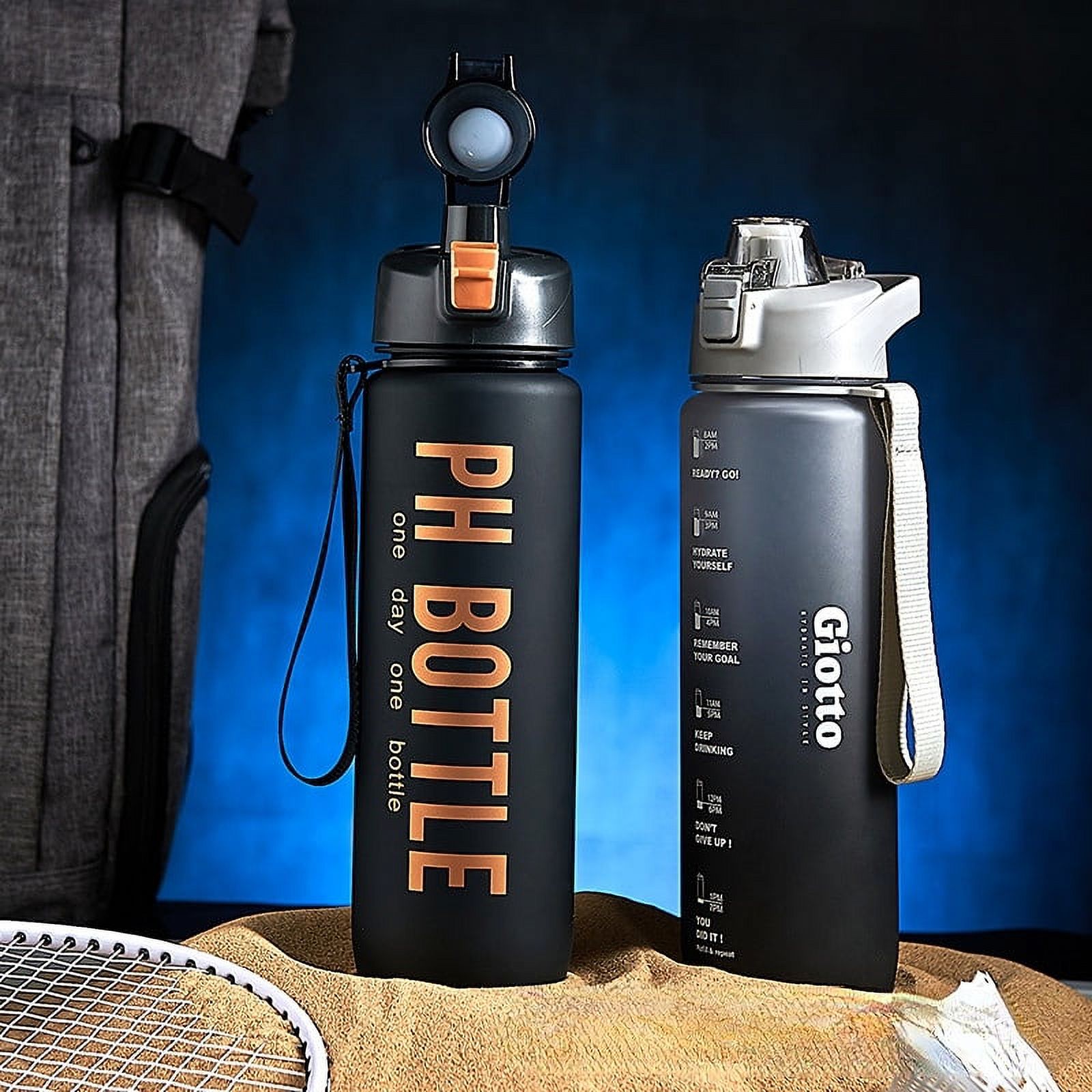 34oz Plastic Kettle/Sports Water Bottle/BPA-Free Drop Proof Reusable Mountaineering Hot Water Bottle