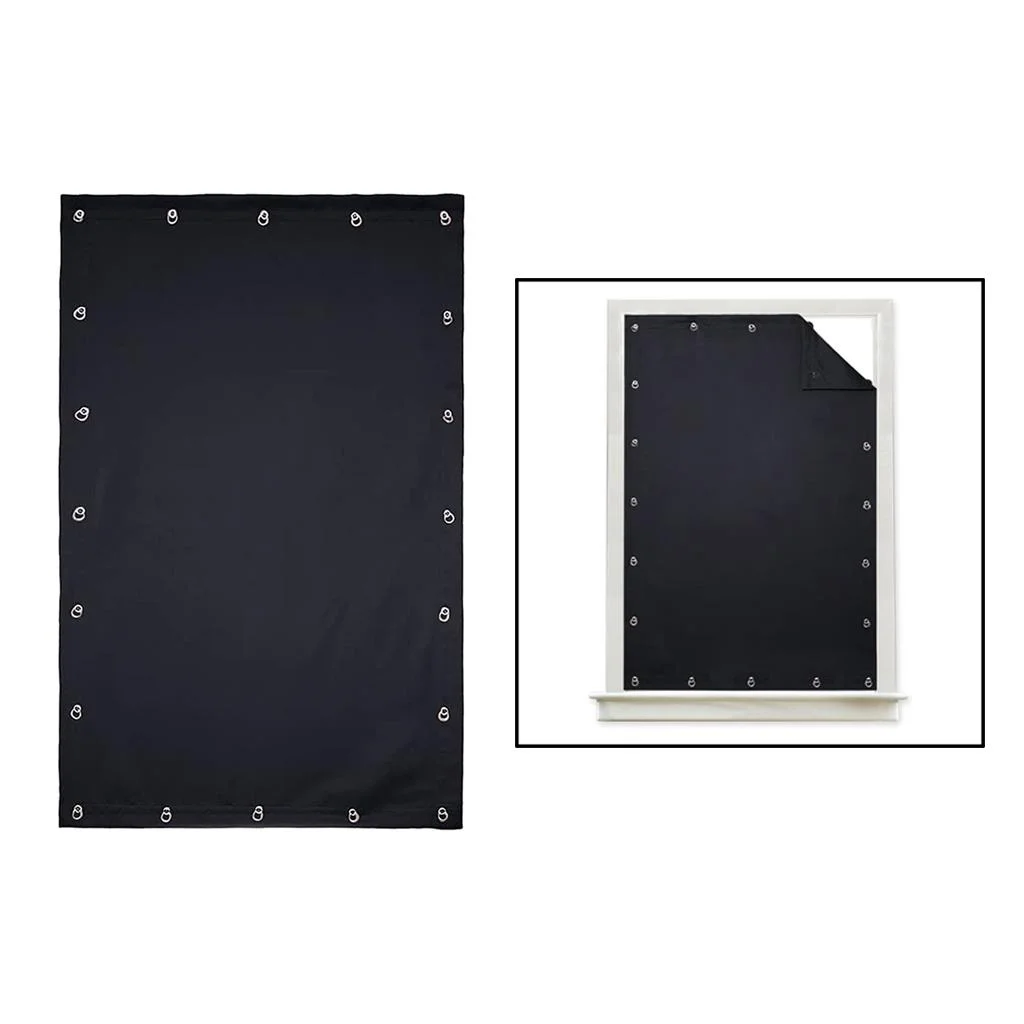 2x Curtains Room Darkening Paper Shade Folding Curtains with Suction Cups for kids children room Tents Outdoors 77.95x51.18inch