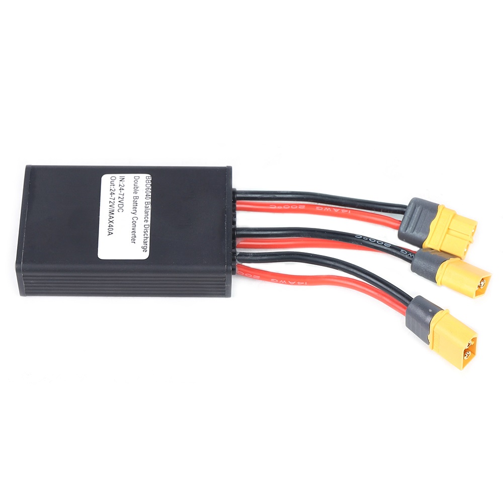 Anqidi E-Bike Dual Batteries Connection Adapter Switcher Module Increase Battery Capacity 40A Black XT60