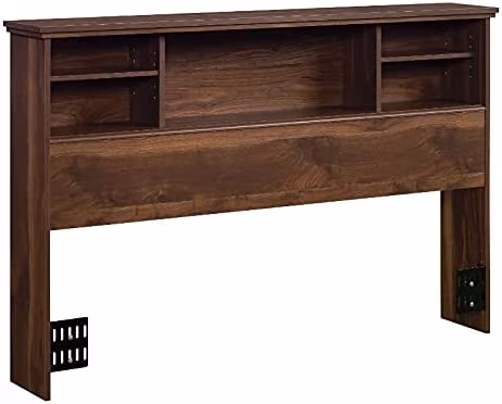 RUNFAYBIU River Ranch Full/Queen Bookcase Headboard Grand Walnut  Grand Walnut Finish