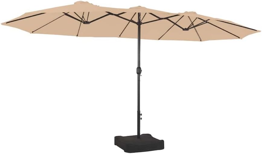 Replacement Canopy Top Cover Compatible with The Phi Villa, Aecojoy, PatioFestival, AbcCanopy, Kozyard A701007300, Pf18259, UB02, KZUM15NAV 15' Triple Tier Umbrella - RipLock 350