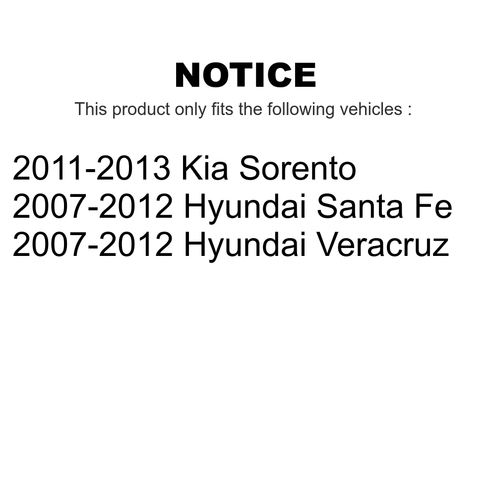 Front Tie Rod End Kit For Hyundai Santa Fe Kia Sorento Veracruz K72-101230