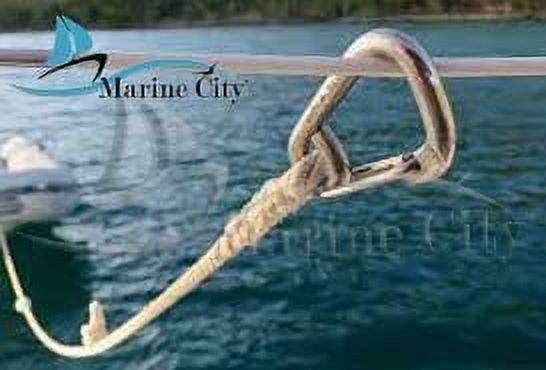 Marine City 316 Marine Grade Stainless Steel Carabiner Spring Snap Hook Boat B:3 Inches