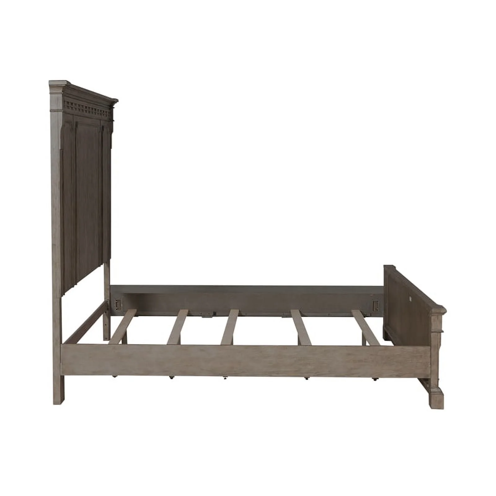 Town and Country King Panel Bed in Dusty Taupe