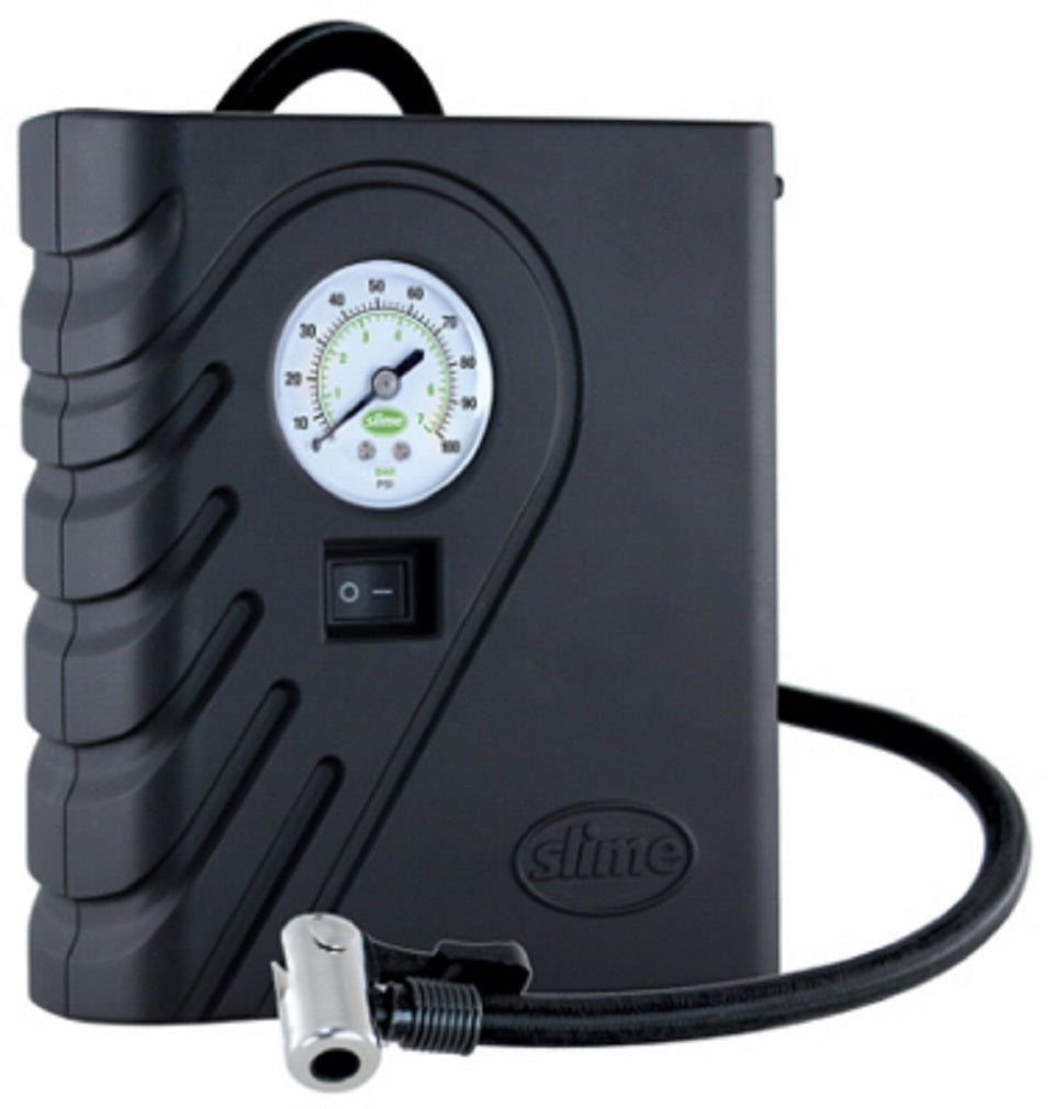 Slime 40060 Compact Tire Inflator, 0-100 PSI, Each