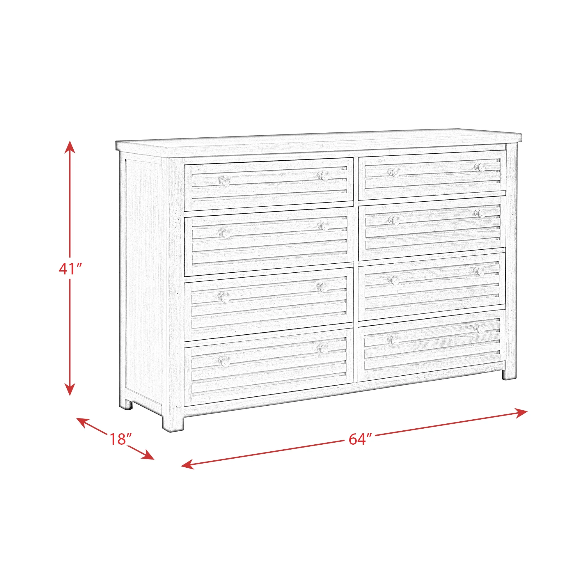 Picket House Furnishings Montego 8-Drawer Dresser SB600DR