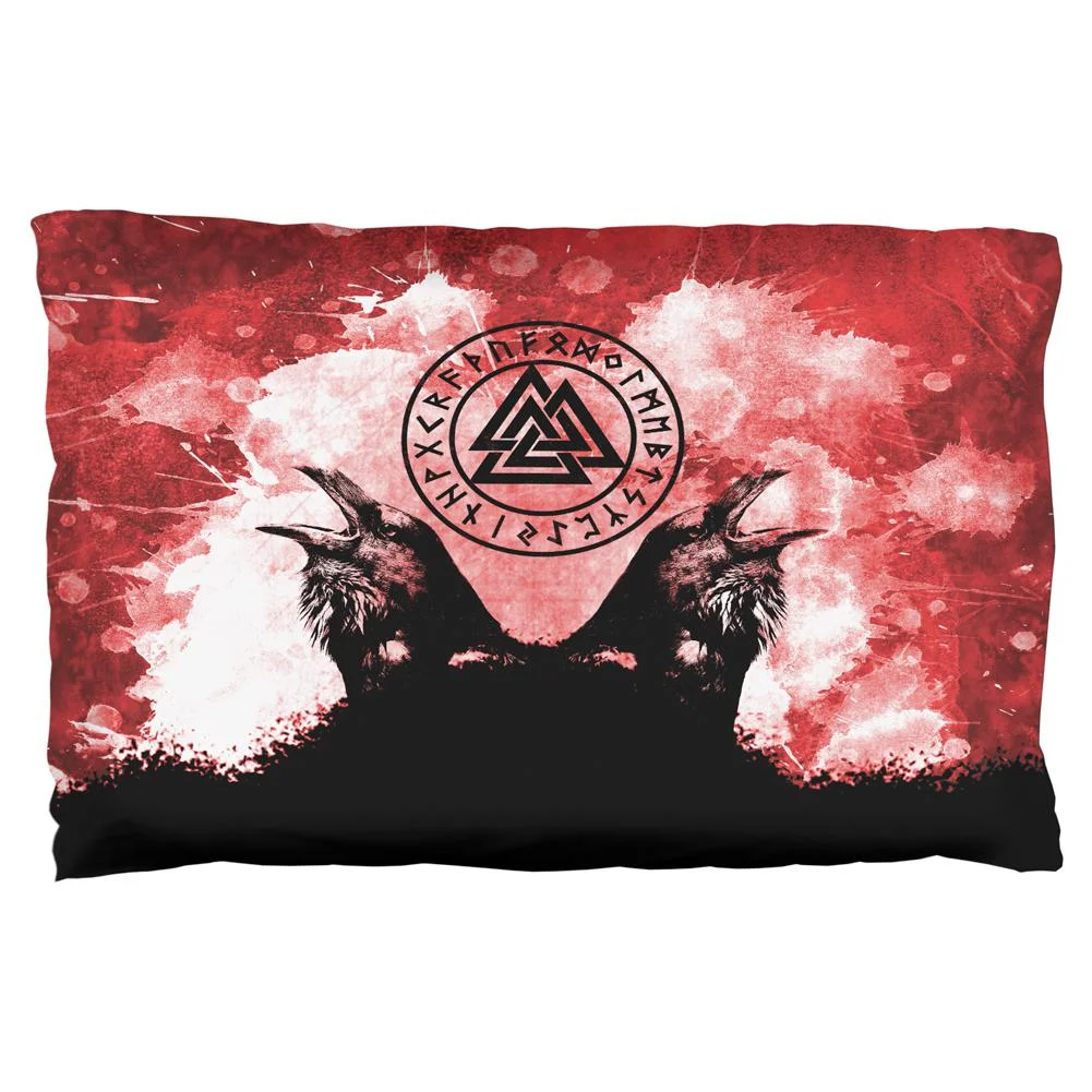 Berserker Viking's Blood Odin's Ravens Pillow Case