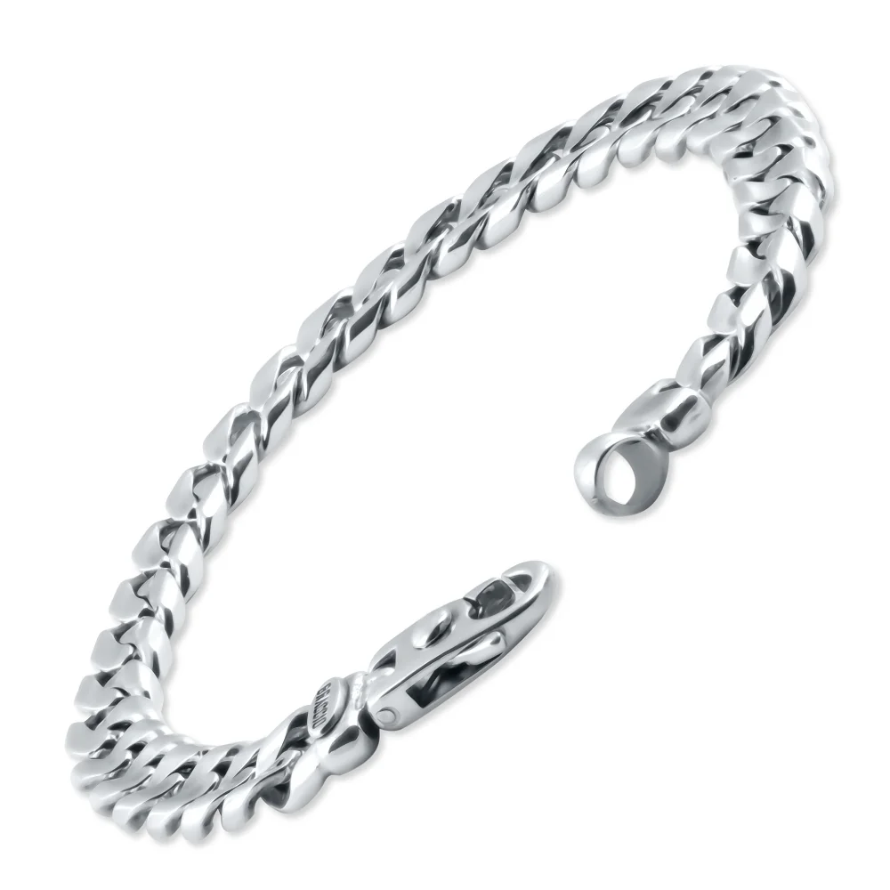 Pompeii3 Men's Cuban Link 14k Gold (50gram) or Platinum (80gram) 8mm Bracelet 8.5