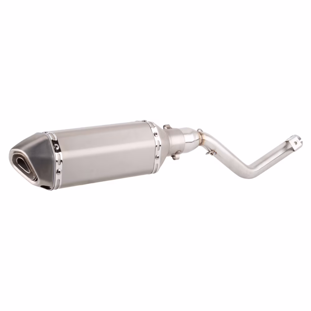 For Keeway TX 125 2012 to 2020 2021 TX125 Enduro / SM 12-21 TX 125 Escape Slip-on Motorcycle Exhaust Muffler With Mid Link Pipe