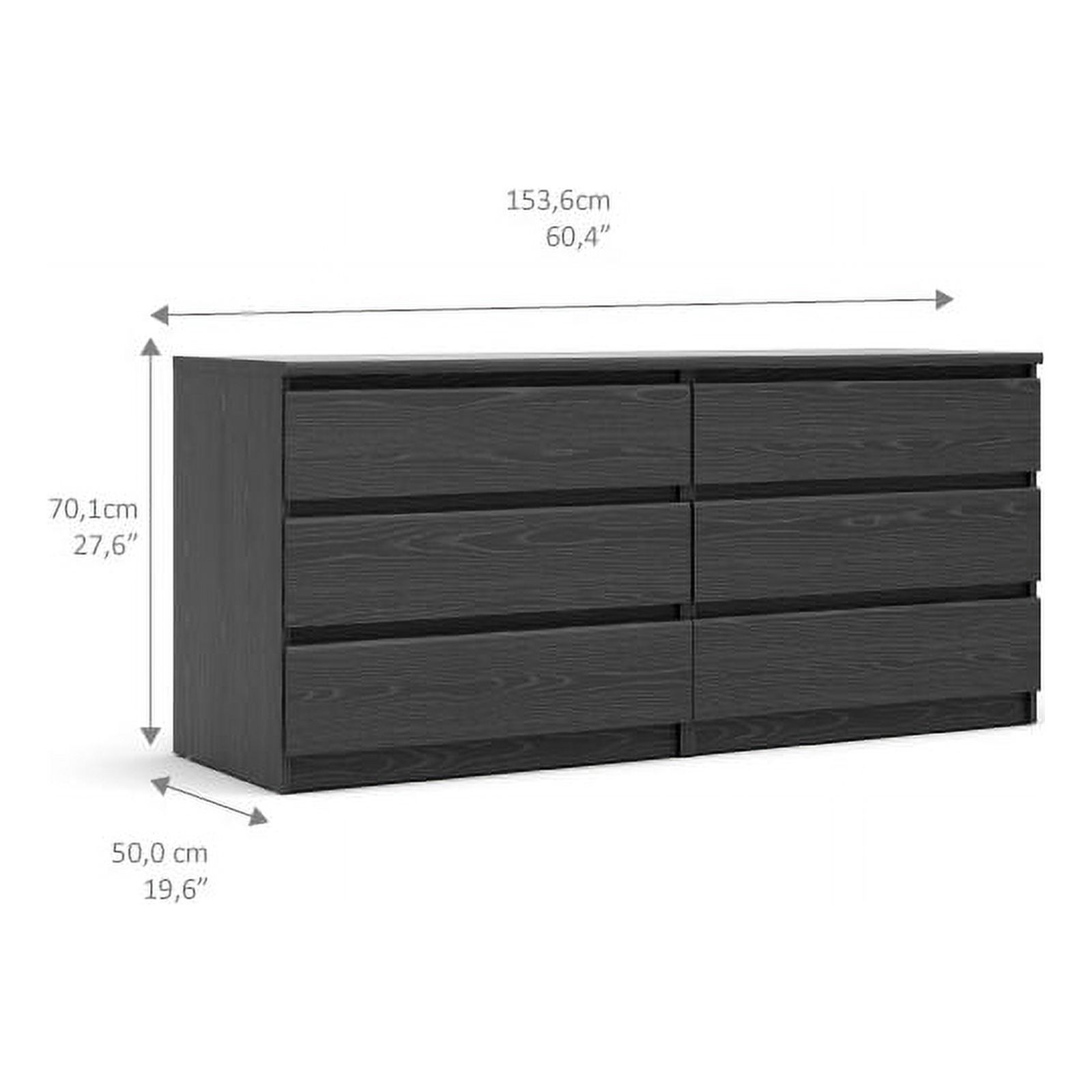 Pemberly Row 3-Piece Set with 6 Drawer Dresser and 2 Nightstands